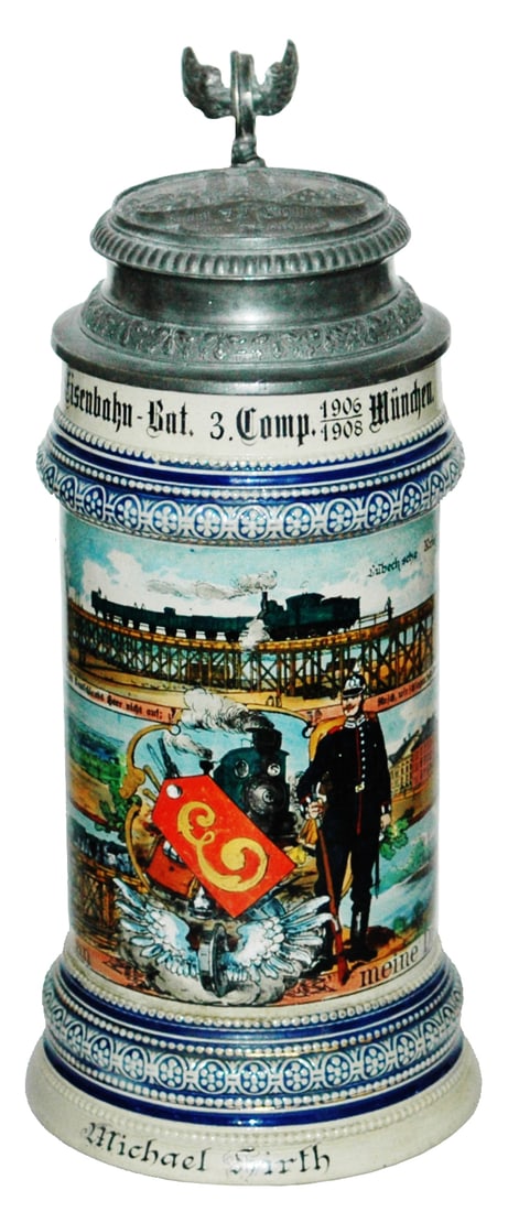 Regimental Eisenbahn 3 Stein Munich Lid (1 of 4)