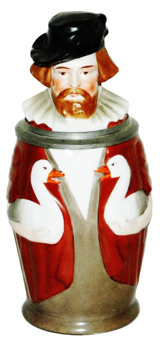 Gooseman w Geese Amberg Character Stein (1 of 4)