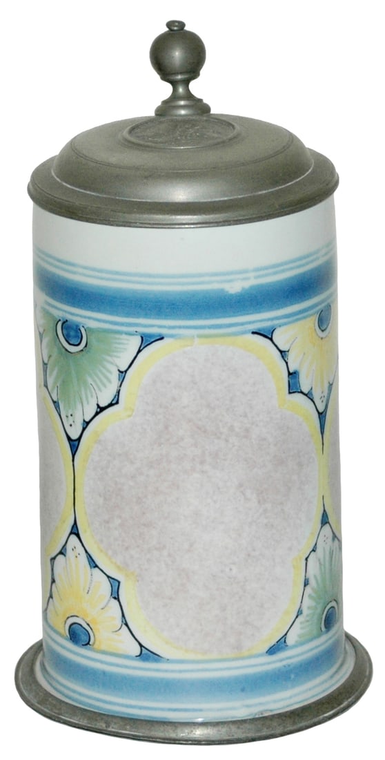 1L Bayreuth Faience c.1780 Floral Design (1 of 2)