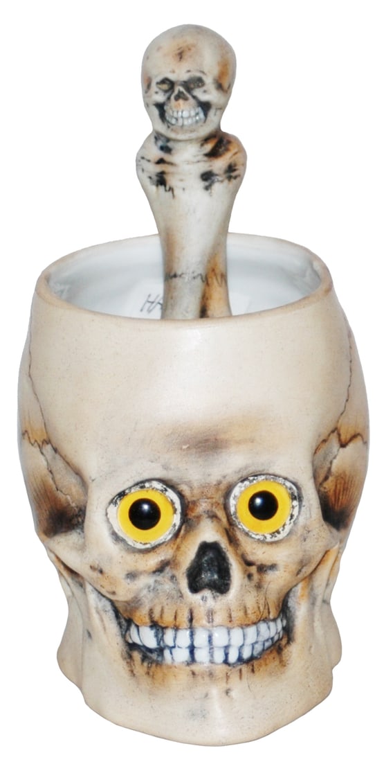 Bohne Skull Character Shaving Mug w Matched Brush (1 of 5)