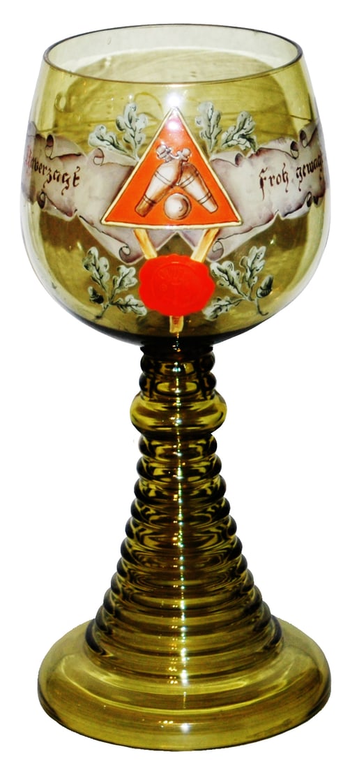 11" Roemer Goblet Bowling Pins Verse & Leaves (1 of 2)