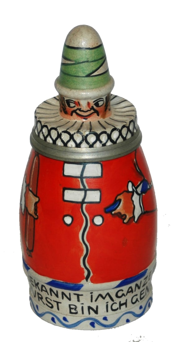 Reinemann Hanswurst Stoneware Character Stein