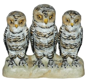 Three Owls Bohne Porcelain Character Figure