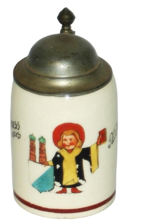 2-1/2" Munich Child Pottery Stein (1 of 3)