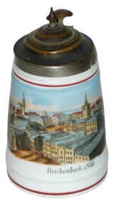 Reichenbach Scene 1/8L Porcelain Stein