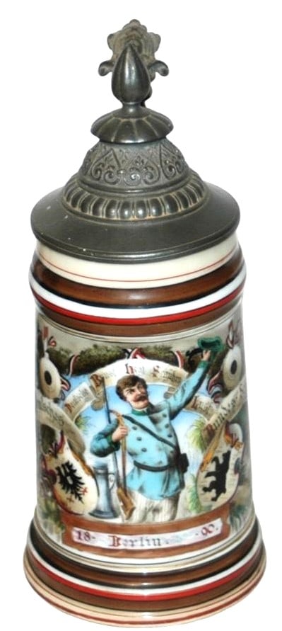 1890 Berlin 10th Anniversary Shooting Stein (1 of 4)