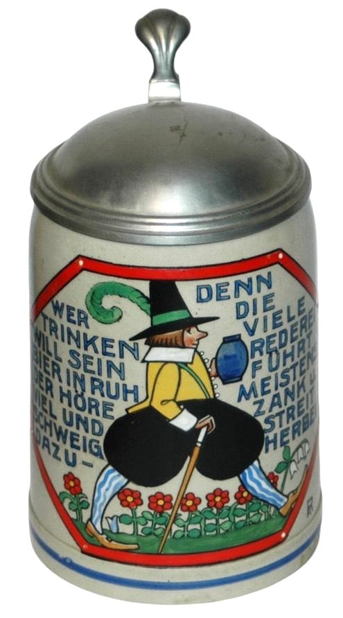 Franz Ringer Man & Verse Stoneware Stein (1 of 4)