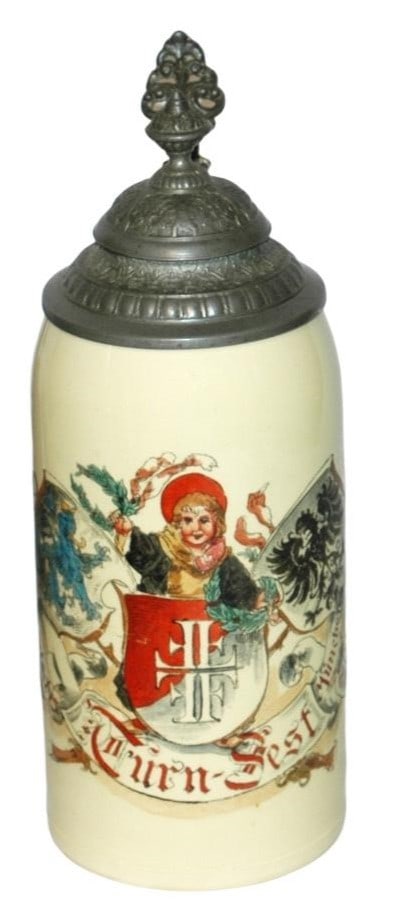 1L Munich Child 1889 Turnfest Stein (1 of 4)