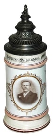 Photo Transfer Stein Frohlich Weihnachten 1898
