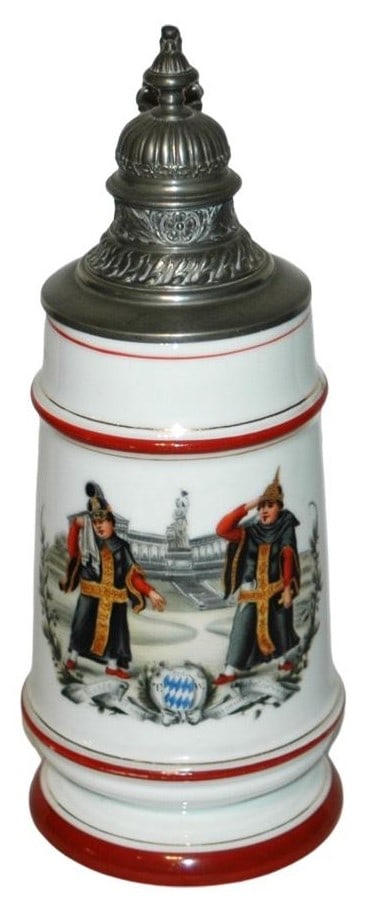 1L Munich Child w Bavaria Monument Stein w Litho (1 of 5)