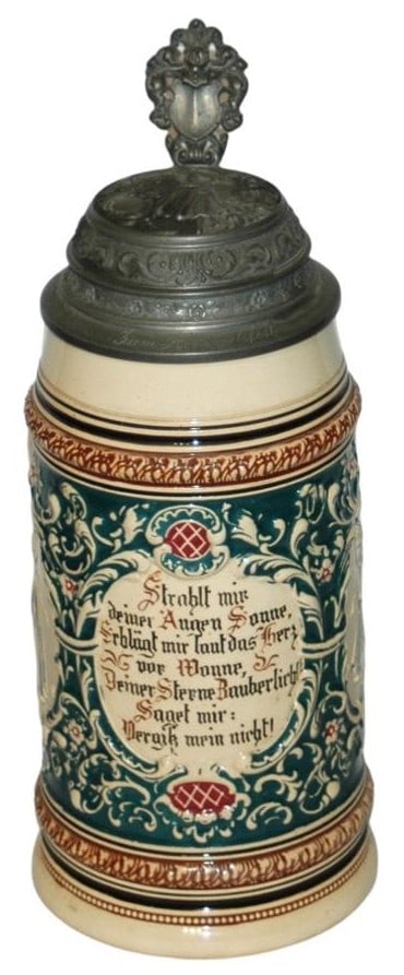 1L Verse & Couple on Sides Stein w Fancy Lid (1 of 5)
