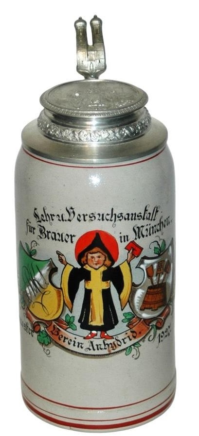 1L Munich Brewery School Shields & Child Stein (1 of 5)