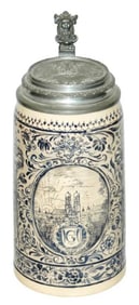 1L Frauenkirche & Floral Stein w Munich Child Lid