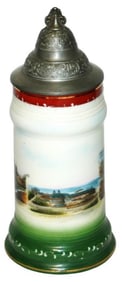 Wheelock Souvenir Stein of San Francisco w Litho