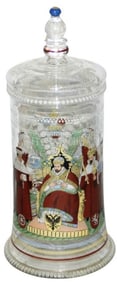 Fritz Heckert 15" GlassPokal w Electors & King