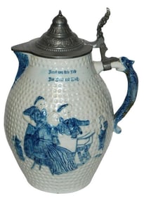 2-1/2L Uncommon Whites Utica w Dragons Stein