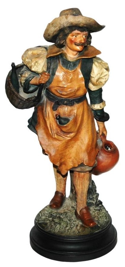 JM Terracotta 17" Man in Leather Apron Figure (1 of 4)