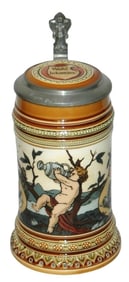 Mettlach Cherub Drinks from Big Stein