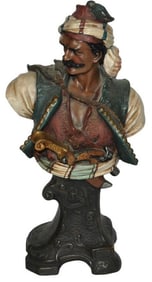 JM Terracotta Arabian Warrior Figure