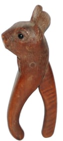 Black Forest Carved Wood Nutcracker Squirrel