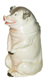 Rare Standing Pig Rudolstadt Character Tobacco Jar