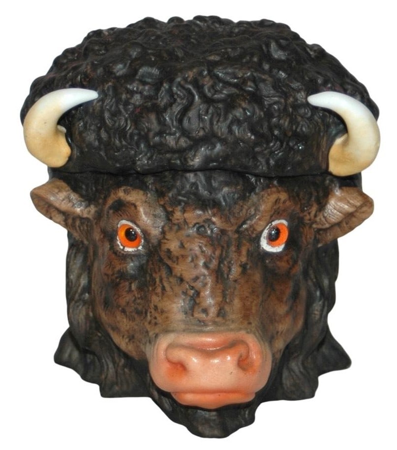 Bison Bohne Character Tobacco Jar (1 of 3)