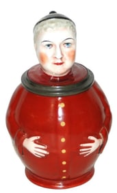 Rare Monk Porcelain Character Stein