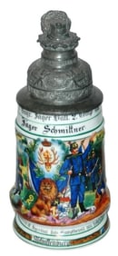 Regimental Jager Stein w Tsacho Helmet Finial
