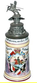 Regimental Husaren No 17 Flag, Death Head Skulls (1 of 4)
