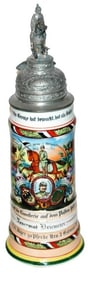 Regimental 1L Jager Nr 3 Stein Large Horse & Rider