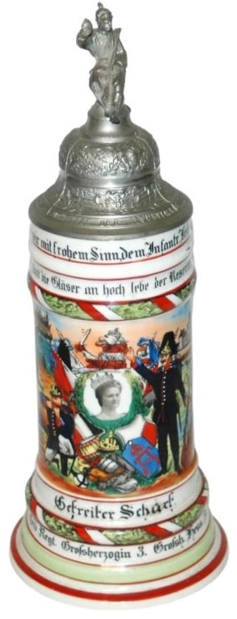Regimental Hess Nr 117 Mainz  Stein (1 of 4)