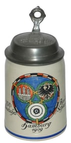 XVI Deutsches BundesSciessen Rathaus Lid Stein