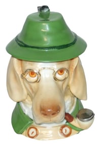 Gentleman Dog w Pipe Schierholz Character Stein