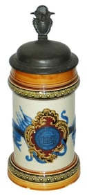 Mettlach Yale University US Eagle & Shield Stein