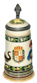 St Augustine Florida Stein w Alligator & Black Man