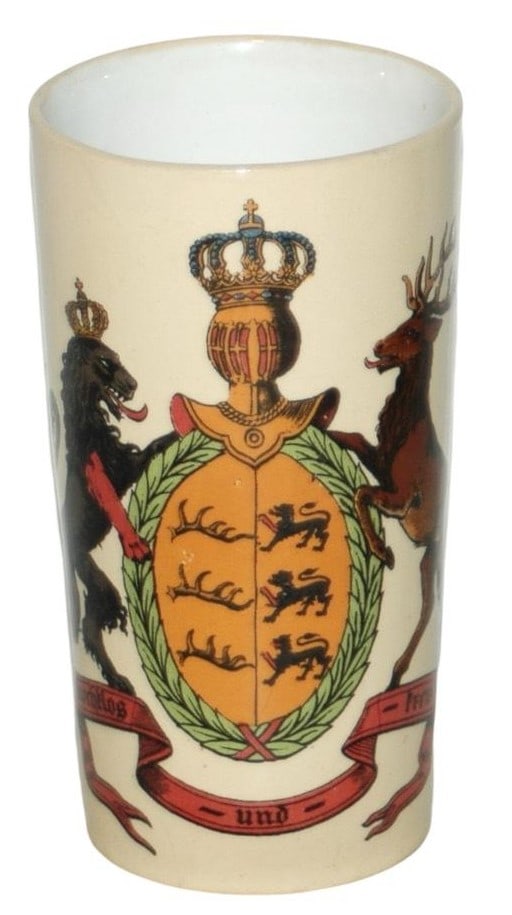 Mettlach Beaker w Wurttemburg Shield (1 of 2)