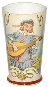 Mettlach Beaker Mandolin Player