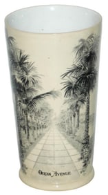 Mettlach Beaker Palm Beach Florida in Black