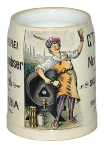 Mettlach Brewery Stein