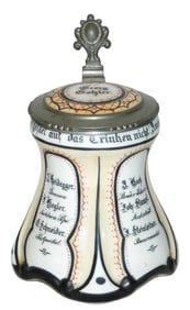 Rare V&B 1869 Masons Convention  Stein