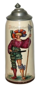 4L Large Landsknecht Dated 1899-90 Stein