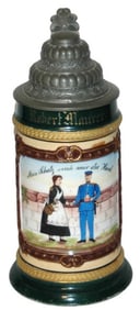 Uncommon HR Woman & Soldier Floral Stein