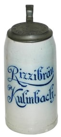 1L Rizzibrau Kulmbach Brewery Stein w Matched Lid