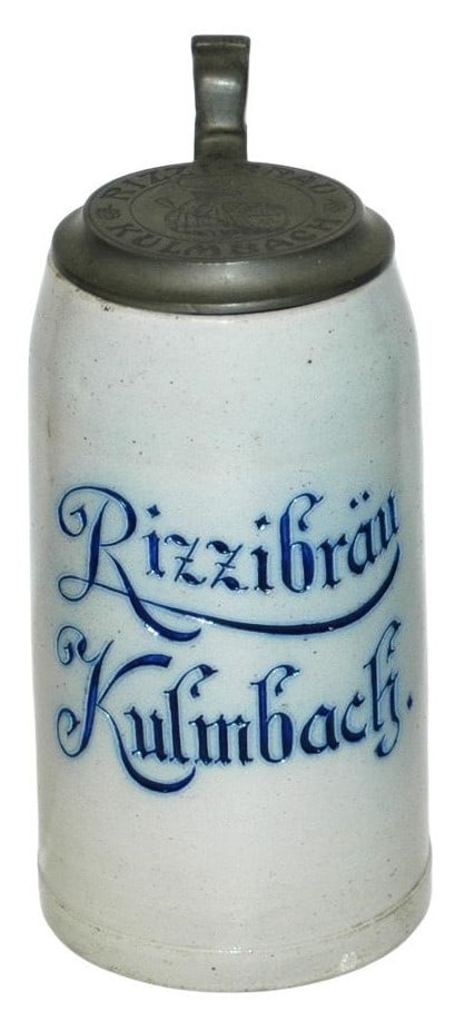 1L Rizzibrau Kulmbach Brewery Stein w Matched Lid (1 of 4)