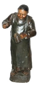 Goldscheider Terracotta Monk in Apron 14" Figure