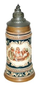 1L HR Decorated Table Scene Stein