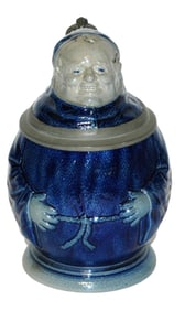 Chubby Monk Stoneware M&W Character Stein