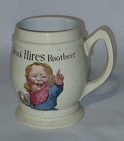 Mettlach #3095 Hires Rootbeer advertising mug