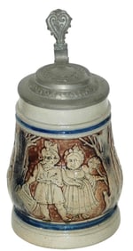 Dumler & Breiden Dwarf Couple Stoneware Stein