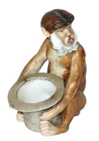 Bohne Porcelain Monkey Character Match Holder